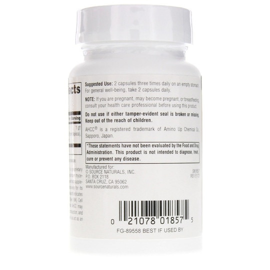 AHCC 500 Mg Capsules, SNN